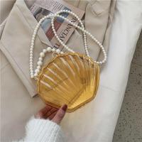 Acrylic Shell Shape Handbag soft surface & attached with hanging strap PC