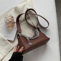 PU Leather Handbag with chain & soft surface PC