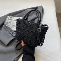 PU Leather Weave Handbag soft surface PC