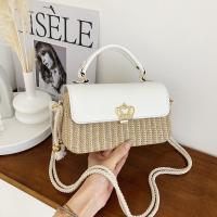 Straw Box Bag Handbag soft surface & attached with hanging strap PC