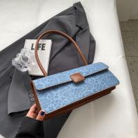 PU Leather Box Bag Shoulder Bag soft surface & embroidered PC