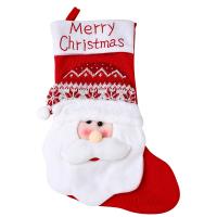 Cloth Christmas Stocking for home decoration & Cute red PC