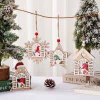 Wood Christmas Tree Hanging Decoration for home decoration & christmas design PC