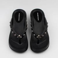 EVA Women Sandals hardwearing & anti-skidding black Pair