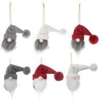 布 & ぬいぐるみ & 鉄 クリスマスツリーハンギングデコレーション サンタクロース 選択のためのより多くの色 一つ