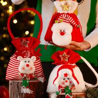 Plüsch & Flannelette Weihnachts-Apfel-Tasche, unterschiedliches Muster zur Auswahl, mehr Farben zur Auswahl,  Stück