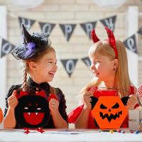 Niet-geweven stoffen Halloween handtas Afgedrukt verschillende kleur en patroon naar keuze Veel
