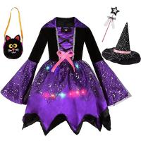 Lace & Polyester Children Halloween Cosplay Costume Halloween Design  PC