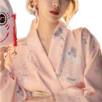 Polyester Kimono kostuum set Afgedrukt veelkleurig : stuk