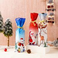 Cloth Creative Wine Bottle Cover christmas design printed PC