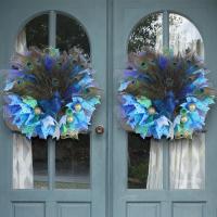 Cloth & Plastic Garland Ornaments for home decoration blue PC