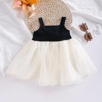 Baumwolle Mädchen einteiliges Kleid, Patchwork, Solide, mehr Farben zur Auswahl,  Stück