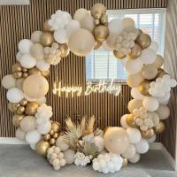 Emulsion Ballon-Dekoration-Set, Gold,  Festgelegt