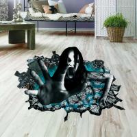 PVC Waterproof Wall Stickers Halloween Design printed multi-colored PC