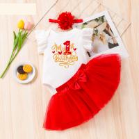 Cotton Slim Girl Clothes Set printed Others PC
