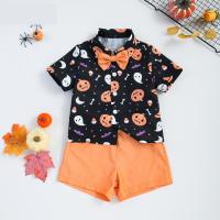 Polyester Slim Boy Clothing Set & two piece Pants & top printed Others Set