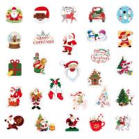 Pvc Decoratieve sticker Kerstman meer kleuren naar keuze Zak