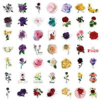 Pvc Decoratieve sticker Bloemen gemengde kleuren Zak