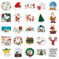 PVC Creative Decorative Sticker for home decoration & christmas design & waterproof mixed pattern mixed colors Bag