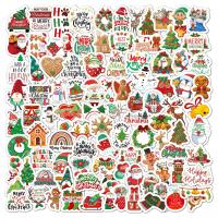 PVC Creative Decorative Sticker for home decoration & christmas design & waterproof mixed pattern mixed colors Bag