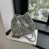 Sequin Shoulder Bag with chain & soft surface PC