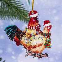 Dřevěné Vánoční strom závěsné dekorace kus