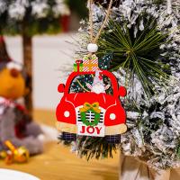 Houten Kerstboom hangende Decoratie meer kleuren naar keuze stuk