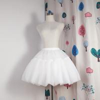 Gauze Ball Gown Bustle flexible & breathable Solid white PC