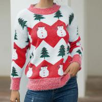Polyester Women Sweater slimming & christmas design Snowman PC