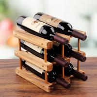 Solid Wood Concise Wine Rack durable Set