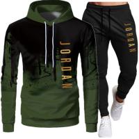 Polyester Ensemble de vêtements de sport pour hommes Pantalon long & Sweatshirt plus de couleurs pour le choix :XXXL Ensemble
