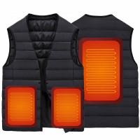 Polyester Intelligent heating & Plus Size Electric Warming Vest thicken & thermal & unisex Solid PC