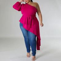 Spandex & Polyester T-shirt femme à manches longues teint nature Solide plus de couleurs pour le choix pièce