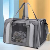 Oxford foldable Pet Carry Handbag portable & breathable gray PC