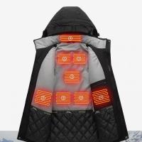 Polyamide & Polyester Intelligent heating & Plus Size Electric Warming Parkas & thick fleece & waterproof & thermal & unisex Solid PC