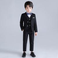Viscose & Polyester & Cotton Slim Boy Leisure Suit  plaid Set