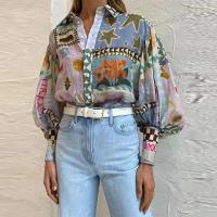 Polyester Women Long Sleeve Shirt & loose printed Others PC