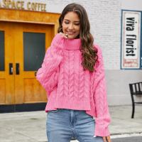 Acrylic Women Sweater & loose & thermal knitted PC