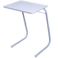 鉄 & プラスチック 折り畳み式テーブル 単色 白 一つ