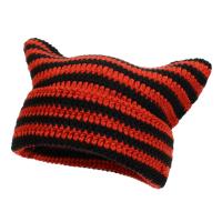 Polyester Easy Matching Knitted Hat thermal striped PC