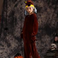 Polyester Women Halloween Cosplay Costume Halloween Design & loose brown PC