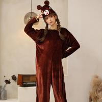 Polyester Women Halloween Cosplay Costume Halloween Design & loose hood brown :L PC