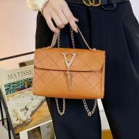 PU Leather Box Bag & Tassels Handbag with chain Argyle PC