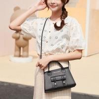 PU Leather Box Bag Handbag attached with hanging strap Solid PC