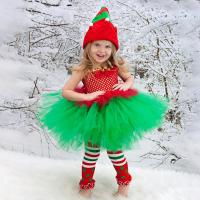Mixed Fabric Children Christmas Costume christmas design  patchwork PC