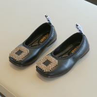 Rubber & PU Leather Girl Moccasin Gommino hardwearing & anti-skidding & breathable iron-on Pair