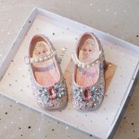 Rubber & PU Leather Girl Moccasin Gommino hardwearing & anti-skidding & breathable & with rhinestone Others Pair