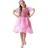 Polyester Costume de princesse d’enfants Aile Rose pièce