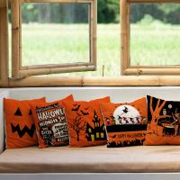 Polyester Throw Pillow Covers Halloween Design & durable printed PC