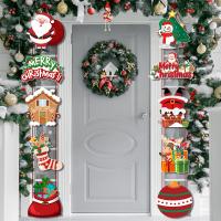 Papier Weihnachten Tür aufhänger, Gedruckt, unterschiedliche Farbe und Muster für die Wahl,  Festgelegt
